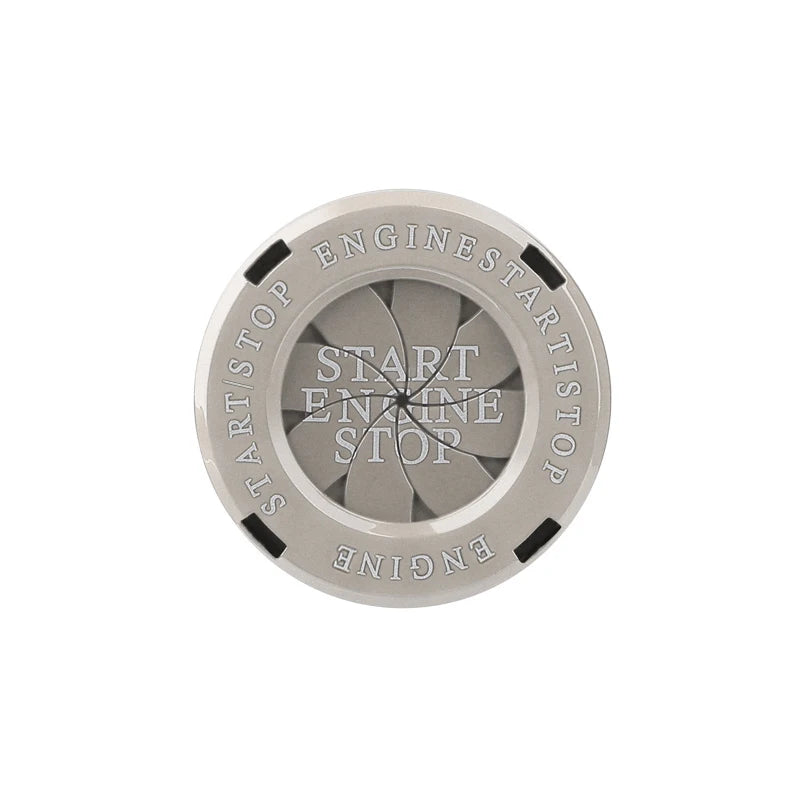 Car Interior Modification One-Button Start Button Ignition Switch Rotating Protective Cover Motorcycle Start Ring Decoration