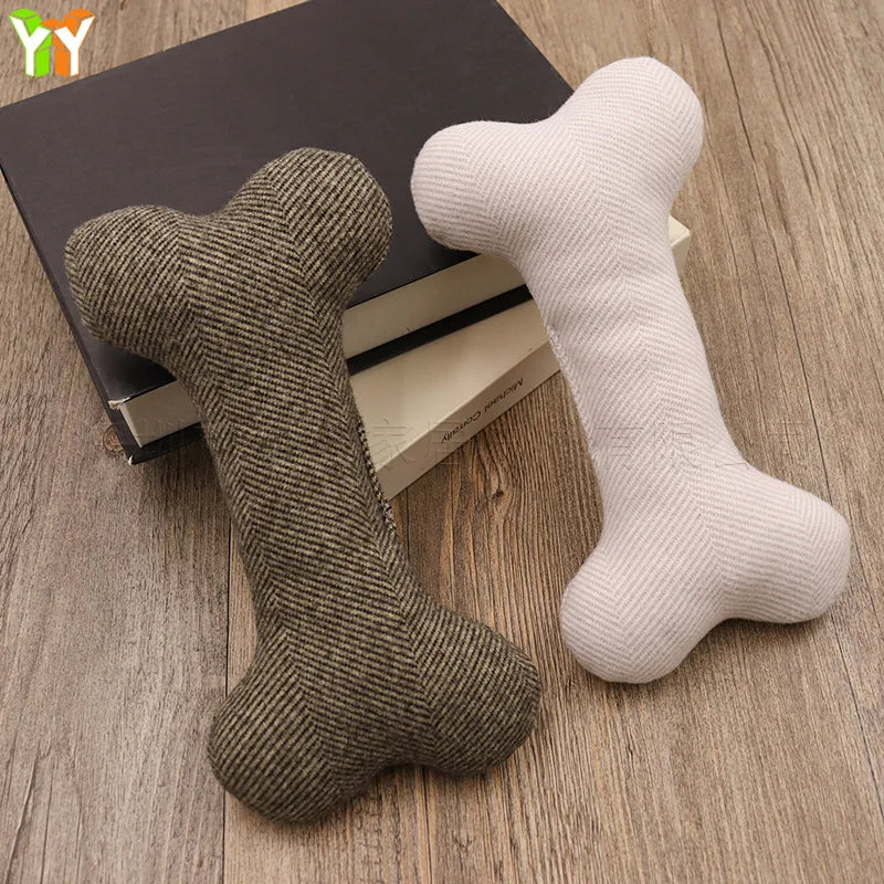 Wholesale Bone-shaped Dog Toys, Training Dogs to Chew Bones and Grind Their Teeth, Pet Cotton-filled Bone Sticks Teething Toys