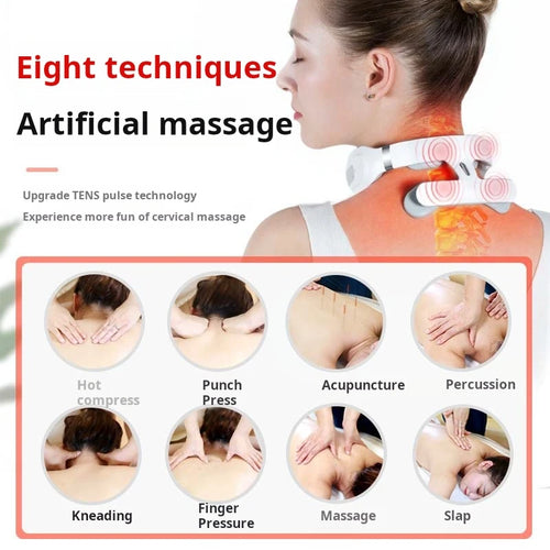 2025 Factory Promotions Neck Protector Home Cervical Massager Neck Massage Instrument U-type Hot Compress Physiotherapy Shoulder