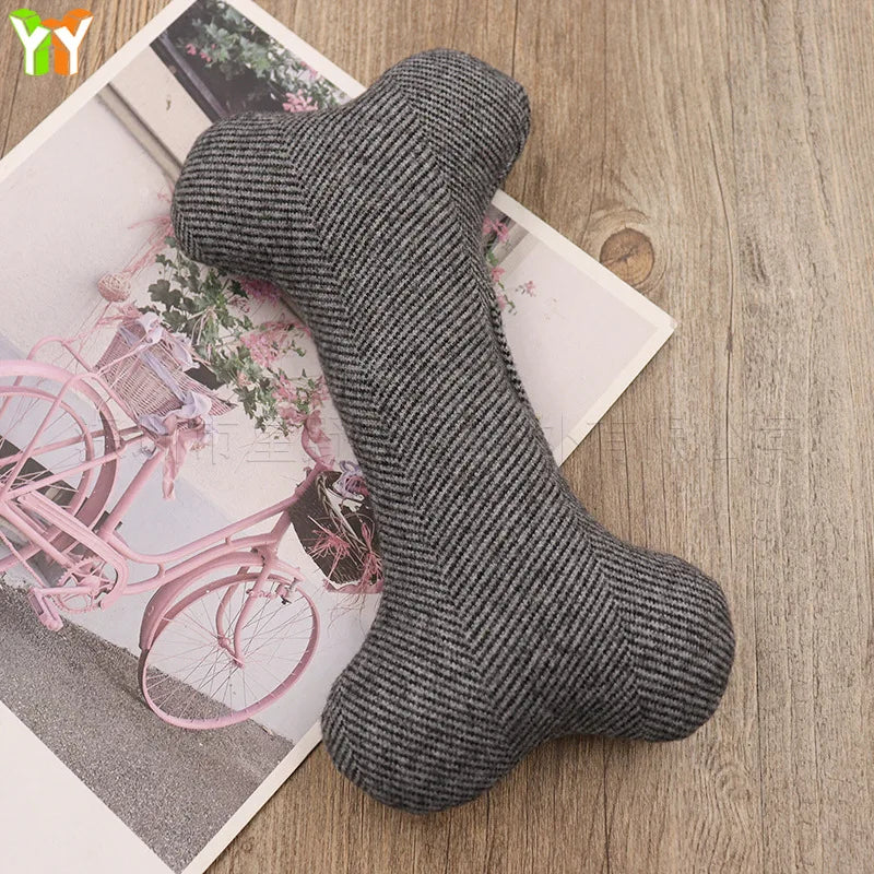 Wholesale Bone-shaped Dog Toys, Training Dogs to Chew Bones and Grind Their Teeth, Pet Cotton-filled Bone Sticks Teething Toys