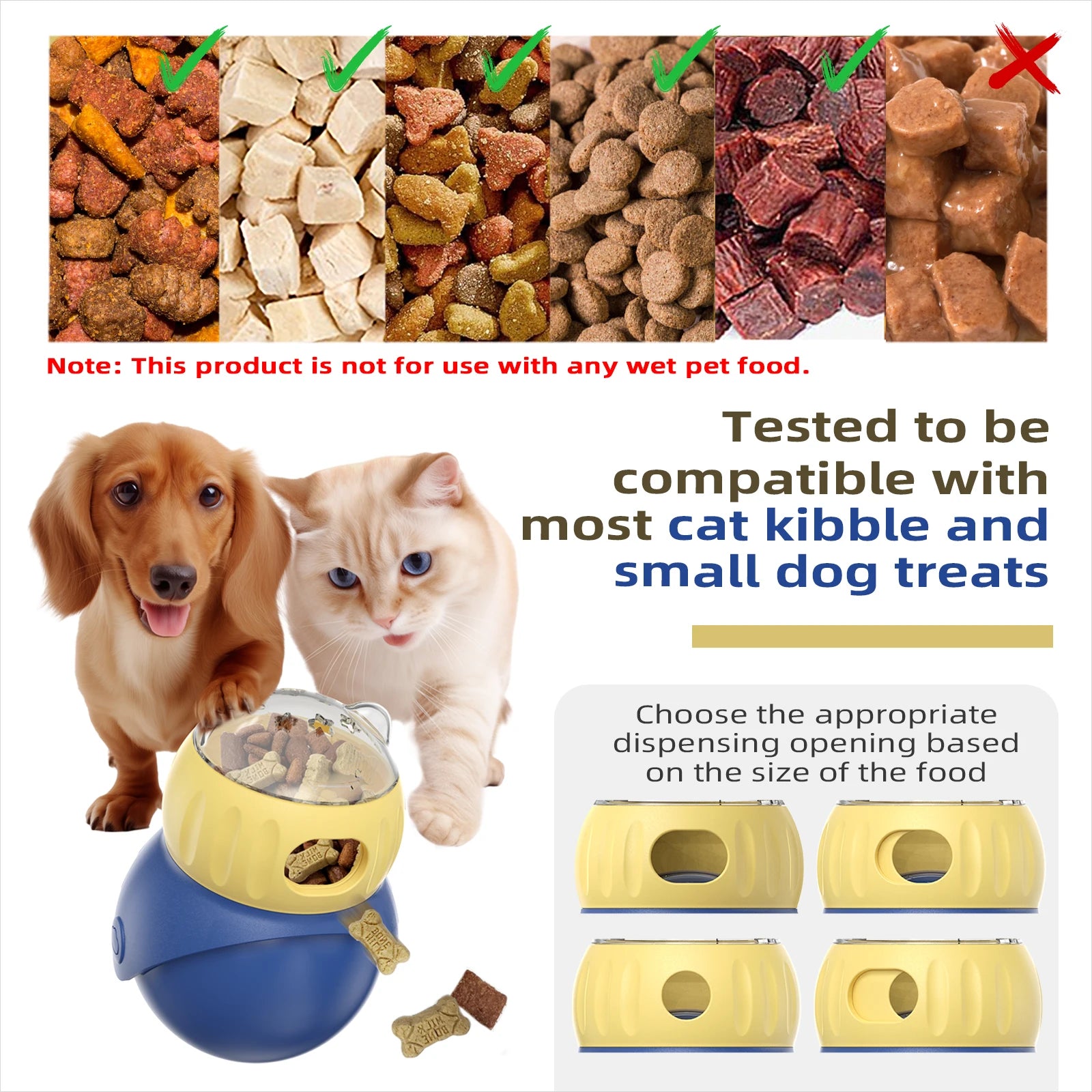 Modern Plastic Pet Supplies Food Dispensing Bowl Interactive Toy for Cats and Dogs New Product