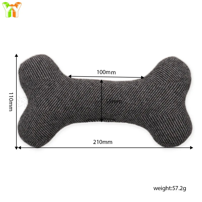 Wholesale Bone-shaped Dog Toys, Training Dogs to Chew Bones and Grind Their Teeth, Pet Cotton-filled Bone Sticks Teething Toys