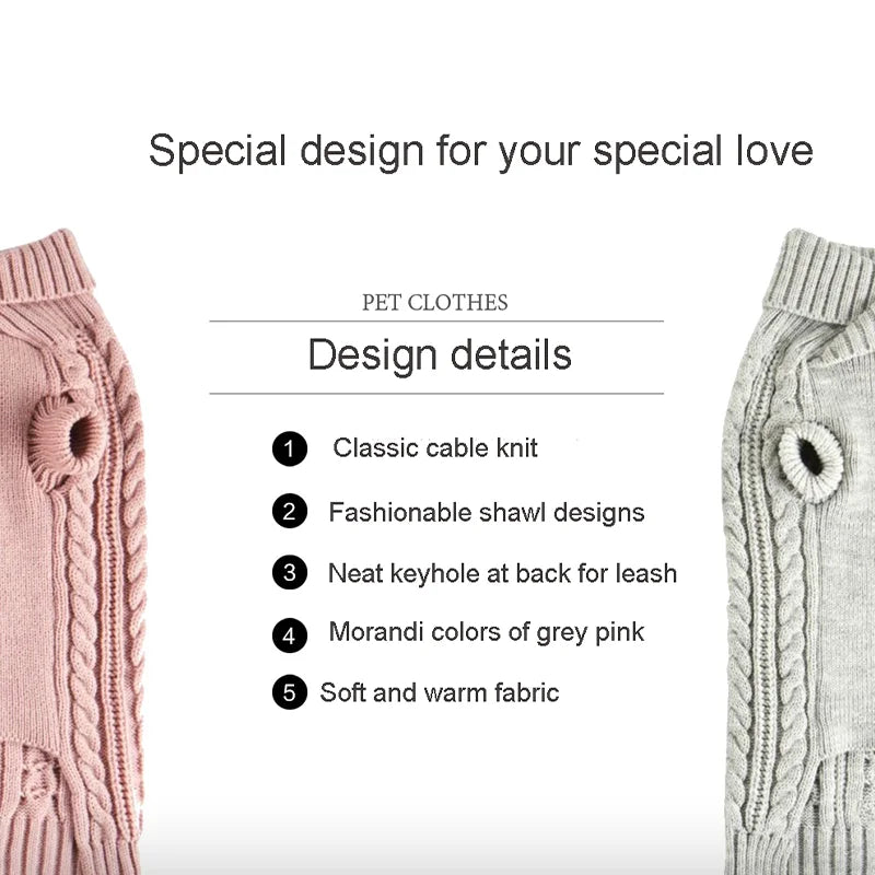 UFBemo Hot Sale Wholesale Pet Accessories Winter Warm Designer Dog Clothes Sweaters