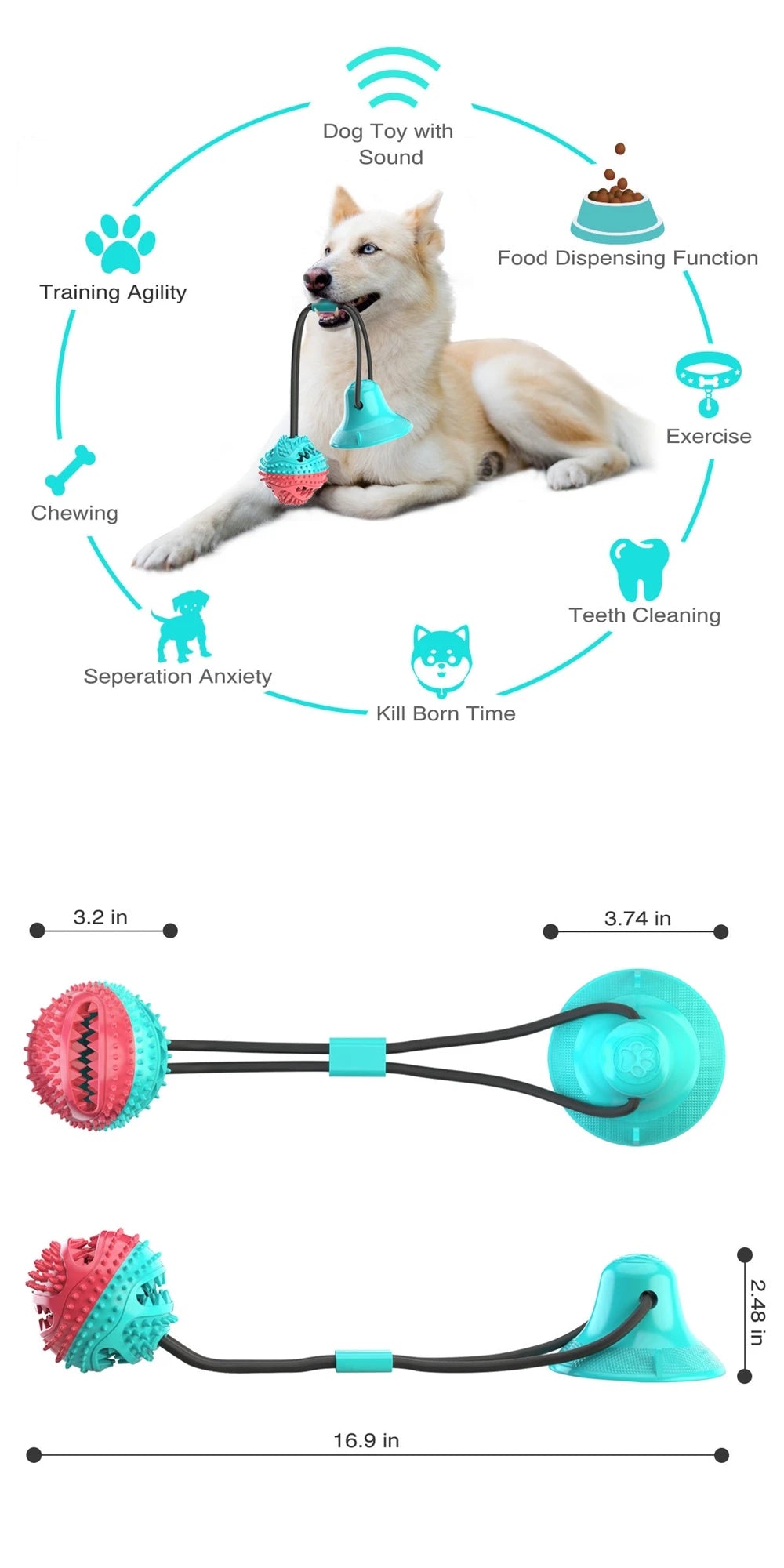 Brand New Best Supplies Crinkle for Small Media Dog Toys Accessories Smart Pet Toy Wholesaler Price