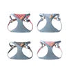 Pet Harness Bandana for Small Dog & Cat-Soft Adjustable Vest with Plaid Accents Pink S/M Size Spring/Summer Vintage Jean