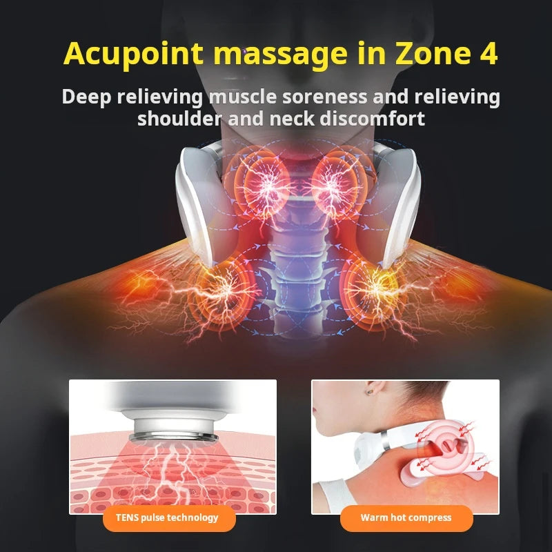 2025 Factory Promotions Neck Protector Home Cervical Massager Neck Massage Instrument U-type Hot Compress Physiotherapy Shoulder