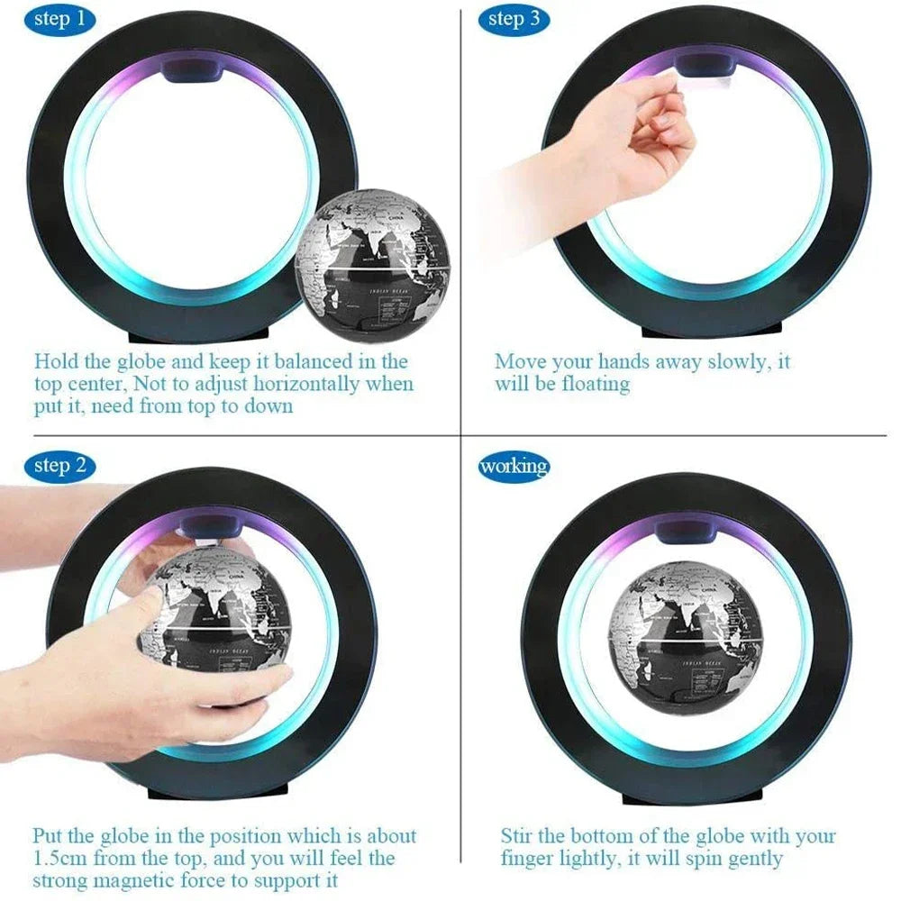 Floating Globe Night Light