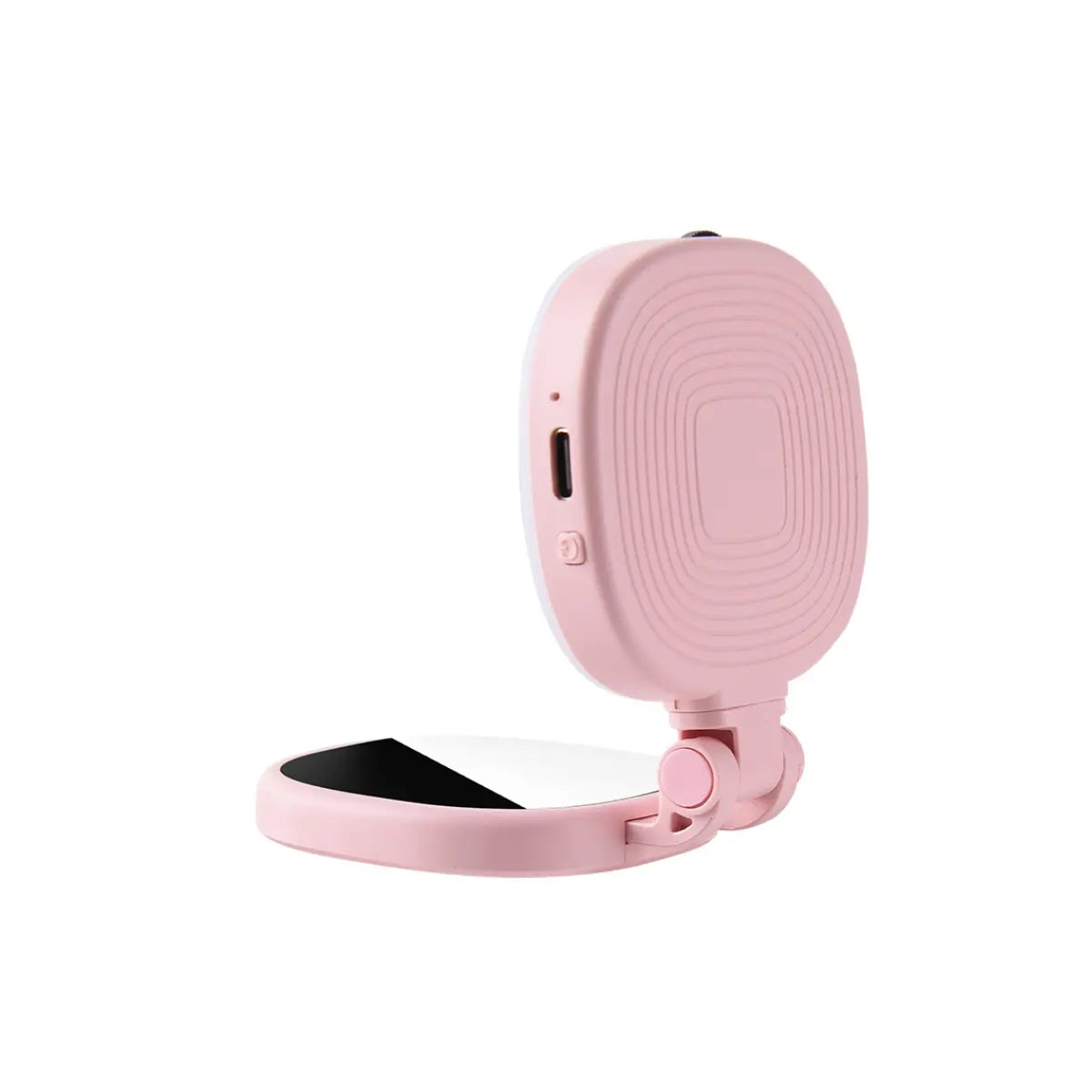 3-In-1 Magnetic Selfie Mirror Light, 360° Adjustable LED Pocket Ring Light, Portable Rechargeable Fill Light with 3Olor (Warm/Natural/Cool) for Makeup, Photo & Video